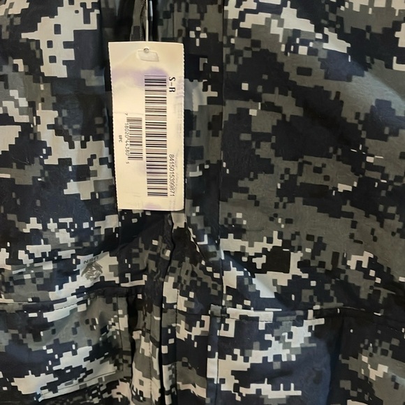 Men's Blue Camouflage Field Jacket - Picture 3 of 14